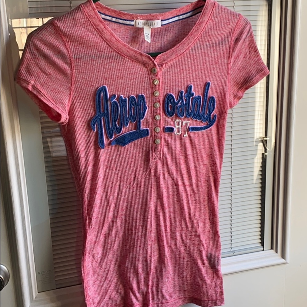 Pink ribbed top